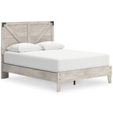 Shawburn Whitewash Crossbuck Queen Platform Bed from Ashley - Luna Furniture