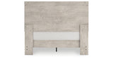 Shawburn Queen Crossbuck Panel Headboard with 2 Nightstands in Whitewash from Ashley - Luna Furniture