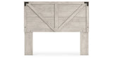 Shawburn Queen Crossbuck Panel Headboard with Dresser in Whitewash from Ashley - Luna Furniture