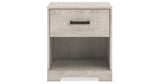 Shawburn Queen Crossbuck Panel Headboard with 2 Nightstands in Whitewash from Ashley - Luna Furniture