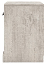 Shawburn Queen Platform Bed with Dresser and Nightstand in Whitewash from Ashley - Luna Furniture