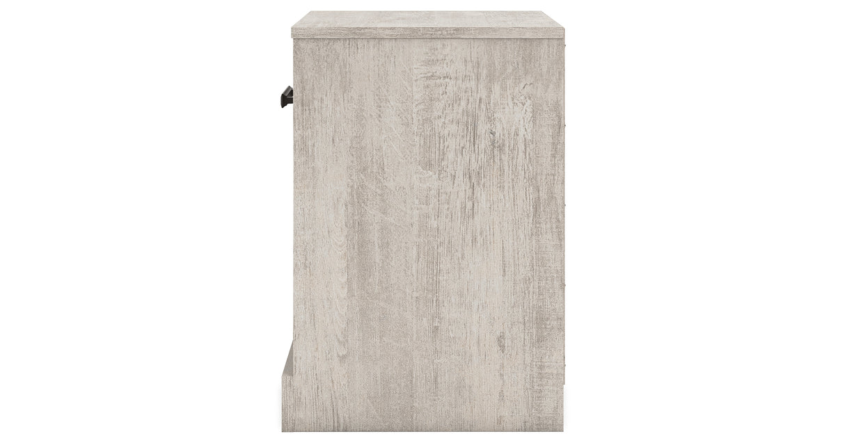 Shawburn Whitewash Nightstand from Ashley - Luna Furniture