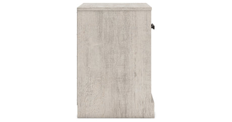 Shawburn Queen Crossbuck Panel Headboard with 2 Nightstands in Whitewash from Ashley - Luna Furniture