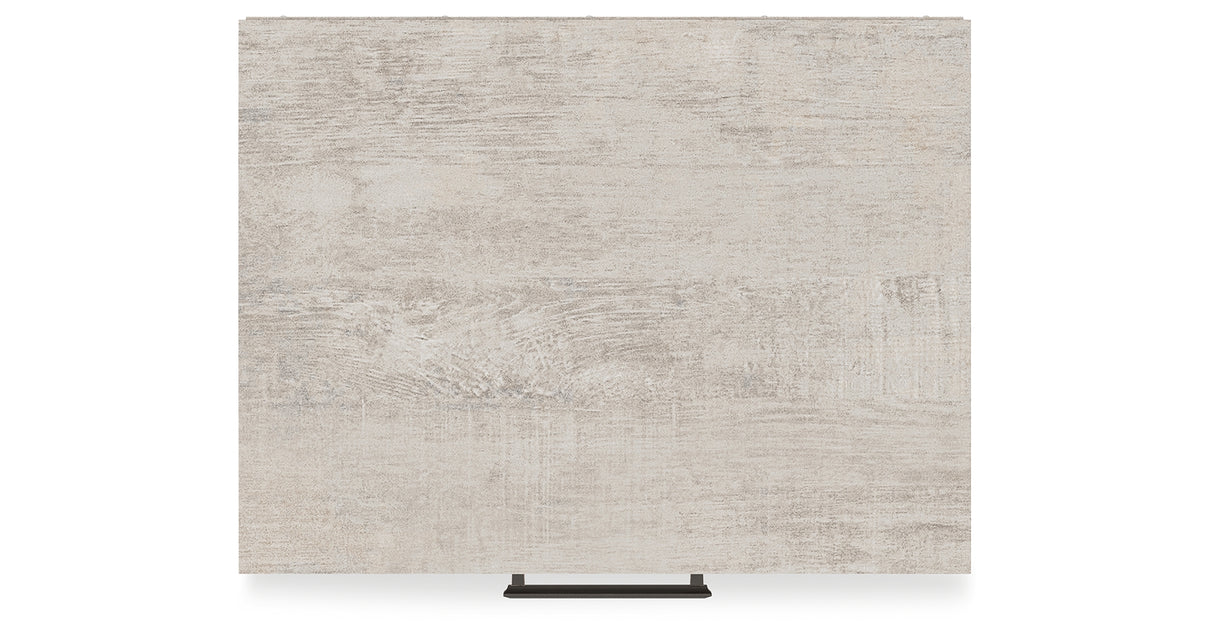 Shawburn Queen Crossbuck Panel Headboard with 2 Nightstands in Whitewash from Ashley - Luna Furniture