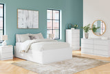 Onita White Storage Platform Bedroom Set with 2 Drawers from Ashley - Luna Furniture