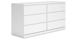 Onita White Dresser from Ashley Furniture - Luna Furniture