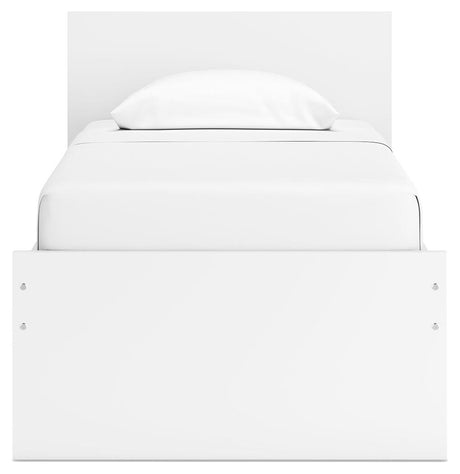 Onita White Twin Storage Platform Bed with 4 Drawers from Ashley Furniture - Luna Furniture