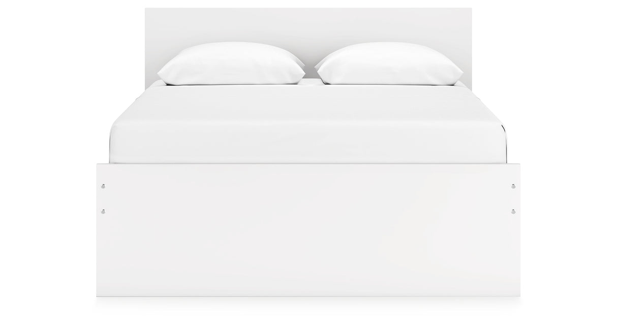 Onita White Queen Storage Platform Bed with 2 Drawers from Ashley Furniture - Luna Furniture