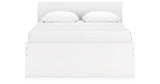 Onita White Queen Storage Platform Bed with 2 Drawers from Ashley Furniture - Luna Furniture