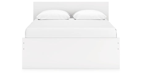 Onita White Queen Storage Platform Bed with 2 Drawers from Ashley - Luna Furniture