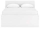 Onita White Queen Storage Platform Bed with 2 Drawers from Ashley Furniture - Luna Furniture