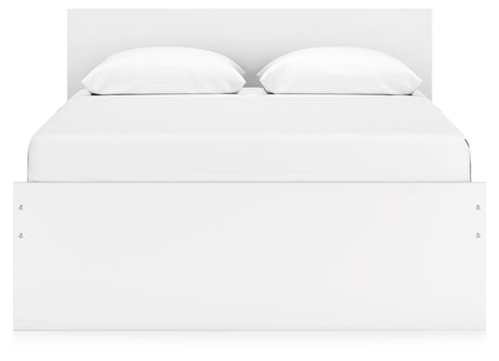 Onita White Queen Storage Platform Bed with 2 Drawers from Ashley - Luna Furniture