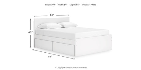 Onita Queen Storage Bed, Chest and Nightstand from Ashley - Luna Furniture