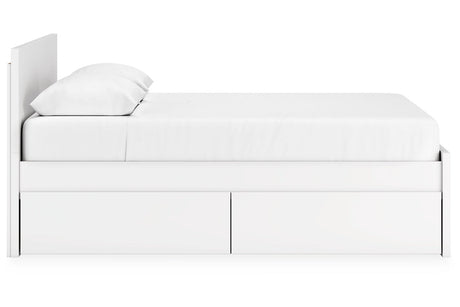 Onita White Queen Storage Platform Bed with 4 Drawers from Ashley - Luna Furniture