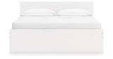 Onita White King Panel Platform Bed with Storage from Ashley Furniture - Luna Furniture