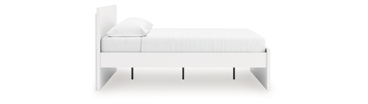 Onita White King Panel Platform Bed from Ashley Furniture - Luna Furniture
