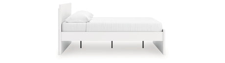 Onita White King Panel Platform Bed from Ashley Furniture - Luna Furniture