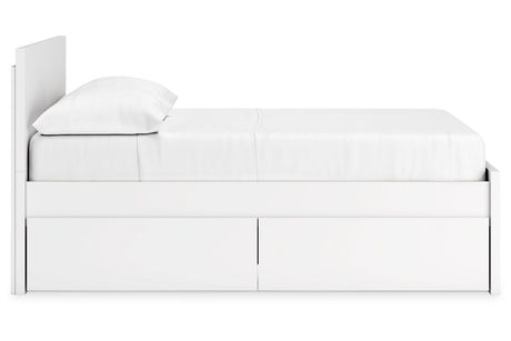 Onita White Full Storage Platform Bed with 2 Drawers from Ashley - Luna Furniture