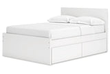 Onita White Full Storage Platform Bed with 4 Drawers from Ashley - Luna Furniture