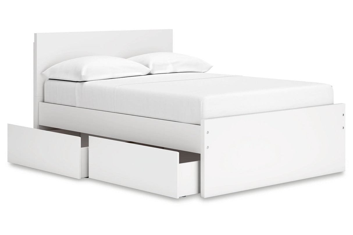 Onita White Youth Storage Platform Bedroom Set with 2 Drawers from Ashley - Luna Furniture