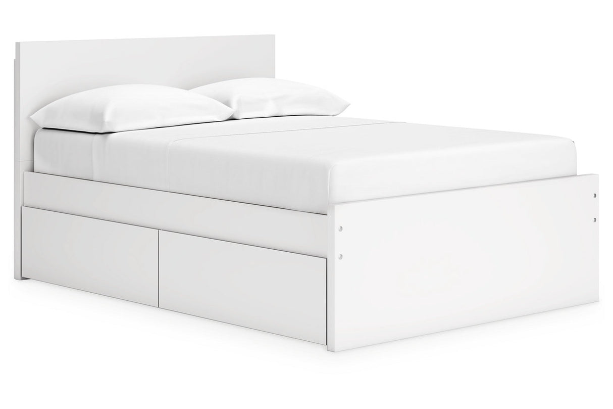 Onita White Youth Storage Platform Bedroom Set with 2 Drawers from Ashley - Luna Furniture
