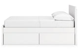 Onita White Full Storage Platform Bed with 4 Drawers from Ashley - Luna Furniture