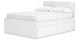 Onita White Full Storage Platform Bed with 4 Drawers from Ashley Furniture - Luna Furniture