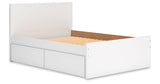 Onita White Full Storage Platform Bed with 4 Drawers from Ashley Furniture - Luna Furniture