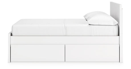 Onita White Full Storage Platform Bed with 4 Drawers from Ashley Furniture - Luna Furniture
