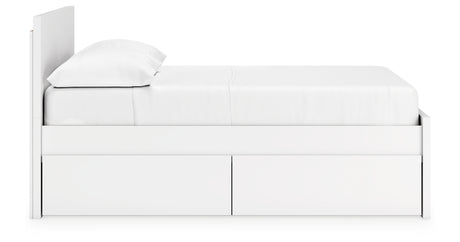 Onita White Full Storage Platform Bed with 4 Drawers from Ashley Furniture - Luna Furniture