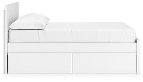 Onita White Full Storage Platform Bed with 4 Drawers from Ashley Furniture - Luna Furniture