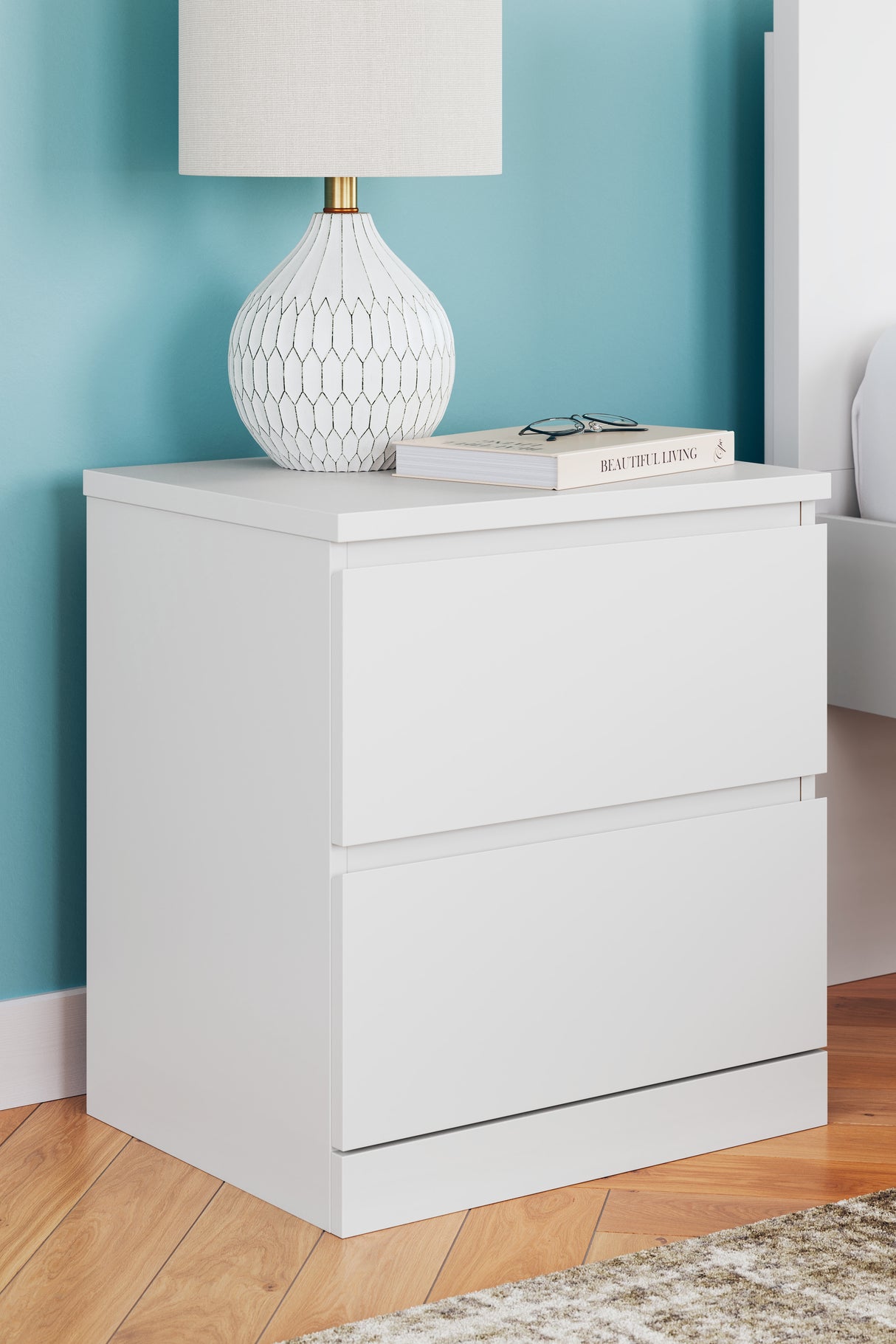 Onita White Nightstand from Ashley Furniture - Luna Furniture
