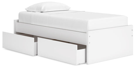 Onita White Twin Platform Base Bed from Ashley Furniture - Luna Furniture