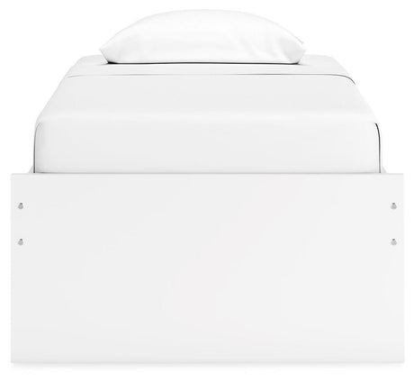 Onita White Twin Platform Base Bed from Ashley Furniture - Luna Furniture