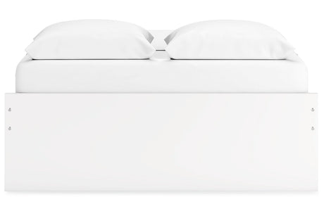 Onita White Queen Storage Platform Base Bed with 4 Drawers from Ashley - Luna Furniture