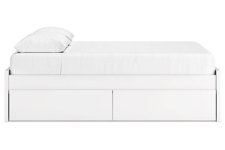 Onita White Queen Storage Platform Base Bed with 4 Drawers from Ashley - Luna Furniture
