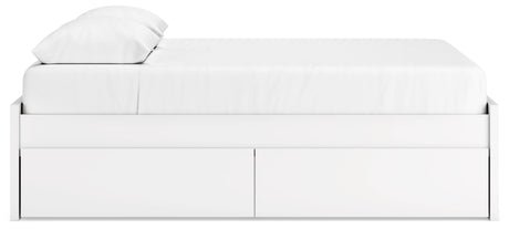 Onita White Queen Storage Platform Base Bed with 4 Drawers from Ashley Furniture - Luna Furniture