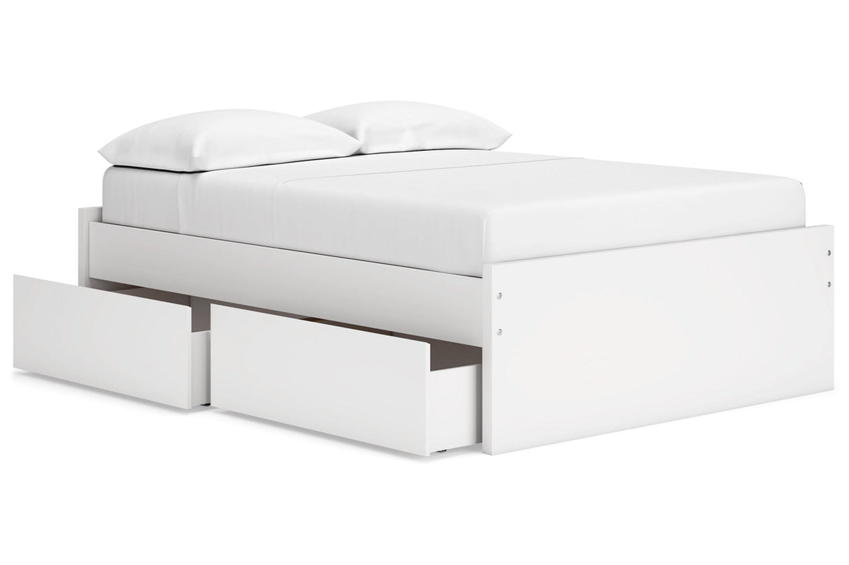 Onita White Youth Storage Platform Bedroom Set with 2 Drawers from Ashley - Luna Furniture