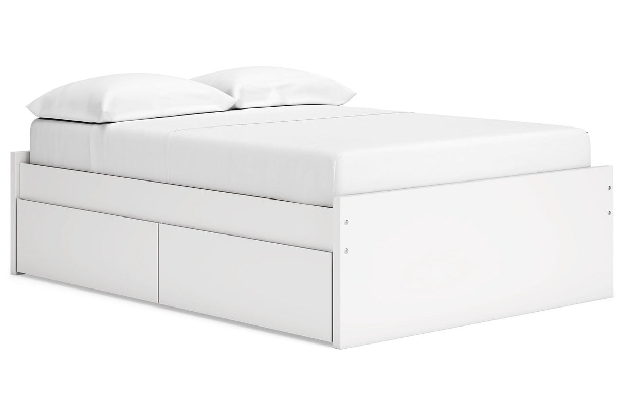 Onita White Youth Storage Platform Bedroom Set with 2 Drawers from Ashley - Luna Furniture