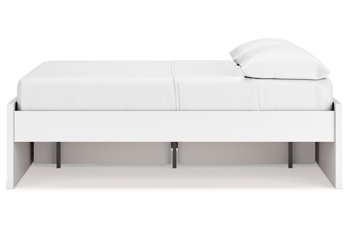 Onita White Full Storage Platform Base Bed with 2 Drawers from Ashley - Luna Furniture