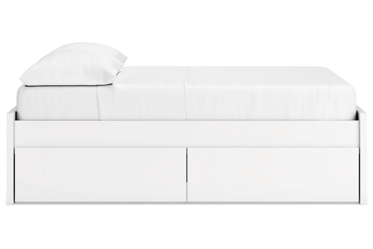 Onita White Full Storage Platform Base Bed with 2 Drawers from Ashley - Luna Furniture