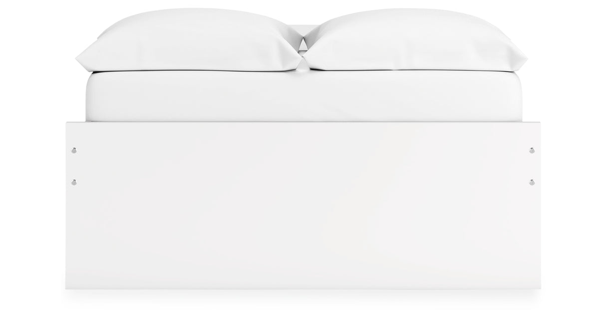 Onita White Full Storage Platform Base Bed with 4 Drawers from Ashley Furniture - Luna Furniture