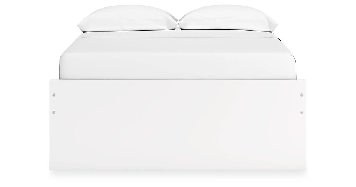 Onita White Full Storage Platform Base Bed with 4 Drawers from Ashley Furniture - Luna Furniture