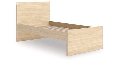 Onita Natural Twin Panel Platform Bed from Ashley Furniture - Luna Furniture