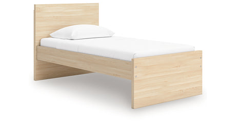 Onita Natural Twin Panel Platform Bed from Ashley Furniture - Luna Furniture