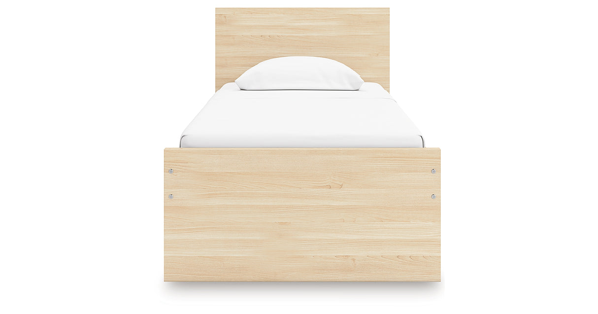 Onita Natural Twin Panel Platform Bed from Ashley Furniture - Luna Furniture