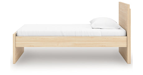 Onita Natural Twin Panel Platform Bed from Ashley Furniture - Luna Furniture