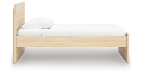 Onita Natural Twin Panel Platform Bed from Ashley Furniture - Luna Furniture