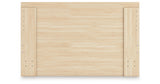 Onita Natural Queen Panel Platform Bed with 1 Side Storage from Ashley Furniture - Luna Furniture