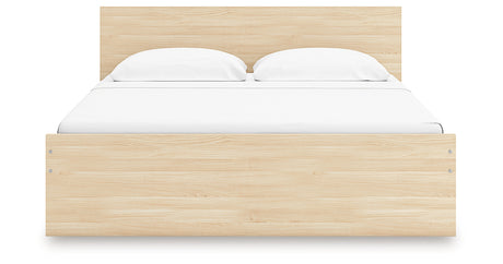 Onita Natural Queen Panel Platform Bed from Ashley Furniture - Luna Furniture